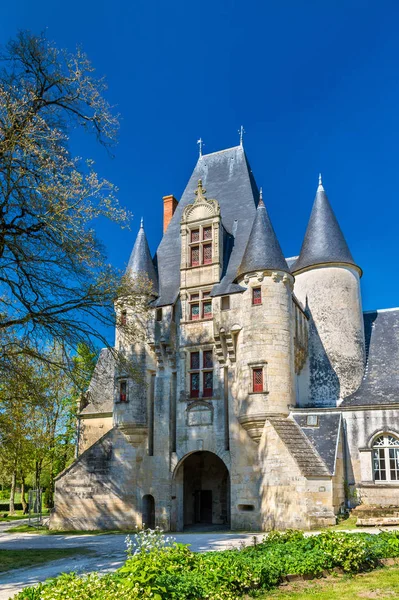 Javarzay Castle in Chef-Boutonne - Deux-Sevres, France — Stock Photo, Image