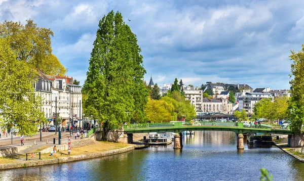 Floden Erdre i Nantes, Frankrike — Stockfoto