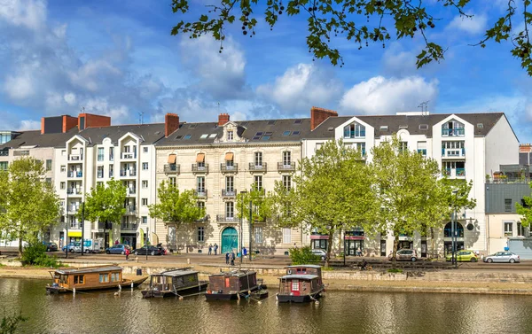 Floden Erdre i Nantes, Frankrike — Stockfoto