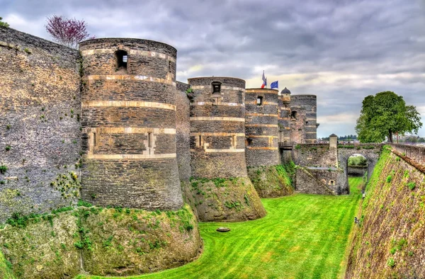 Angers Schloss im Loire-Tal, Frankreich — Stockfoto