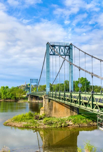Gennes, Fransa Loire köprüden — Stok fotoğraf