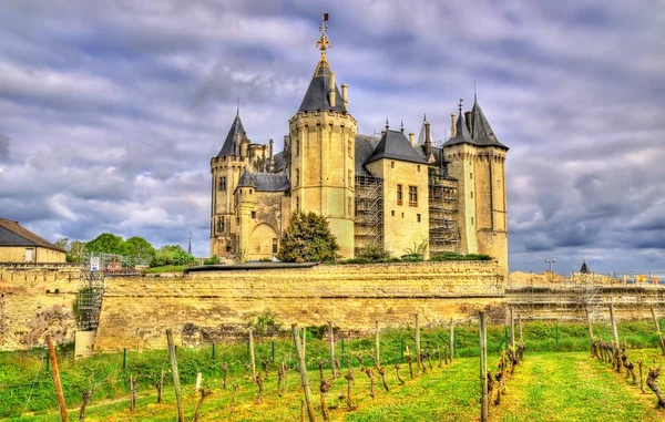 Chateau de Saumur no Vale do Loire, França — Fotografia de Stock