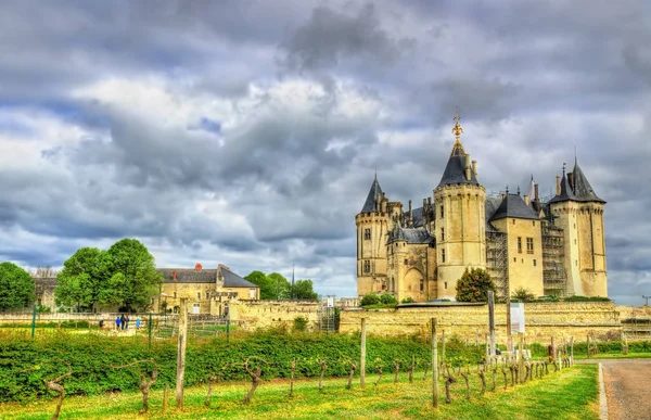 Chateau de Saumur no Vale do Loire, França — Fotografia de Stock