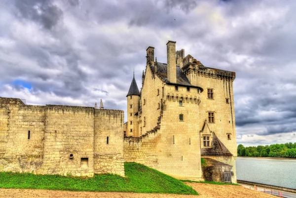 Chateau de montsoreau am Ufer der Loire in Frankreich — Stockfoto