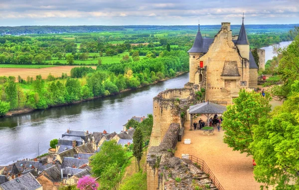 A Chateau de Chinon a Loire-völgy - Franciaország — Stock Fotó
