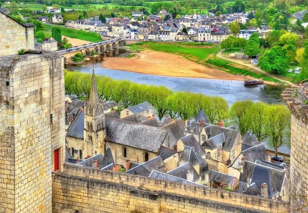 A Chateau de Chinon a Loire-völgy - Franciaország — Stock Fotó