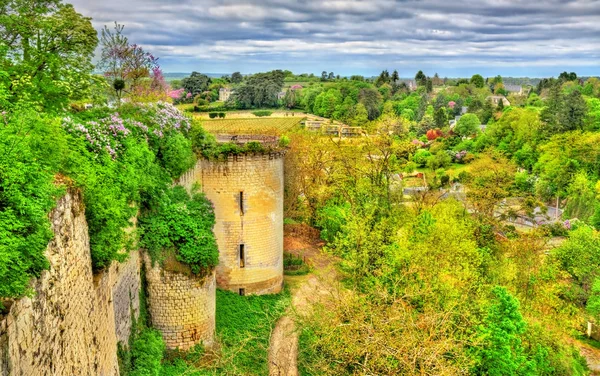 Chateau de chinon im Tal der Loire - Frankreich — Stockfoto