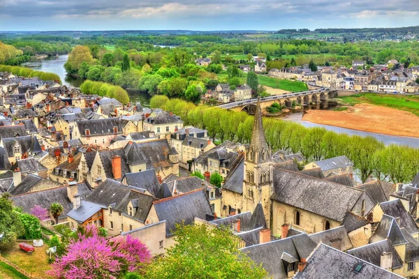 Vista de Chinon desde el castillo - Francia — Foto de Stock