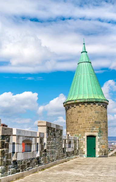 Tower of St. John Gate in Quebec City, Canada — Stock Photo, Image