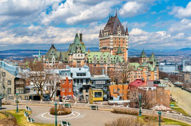 Chateau Frontenac Quebec City, Kanada görünümünü