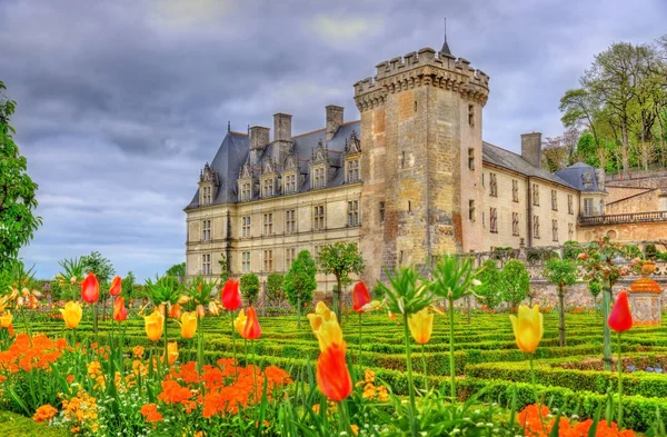 Chateau de Villandry, un castello nella Valle della Loira, Francia — Foto Stock