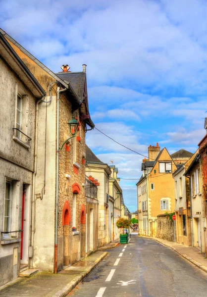 Calle en el casco antiguo de Amboise, Francia — Foto de Stock