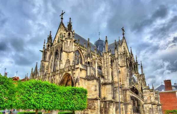 Gotická bazilika Saint Urbain Troyes ve Francii — Stock fotografie