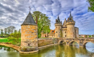 Chateau de Sully-sur-Loire, Loire Vadisi kaleler Fransa'da üzerinde