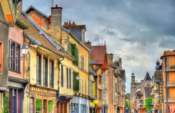 Case tradizionali in Troyes, Francia — Foto Stock