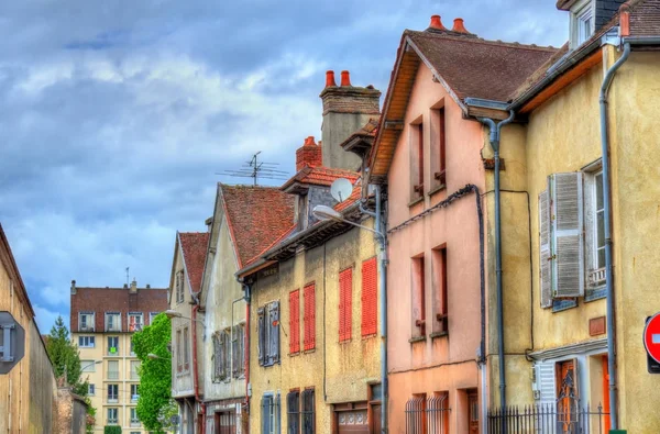 Casas tradicionais em Troyes, Francia — Fotografia de Stock