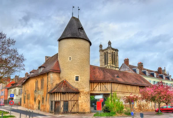 Troyes, Fransa geleneksel evleri — Stok fotoğraf