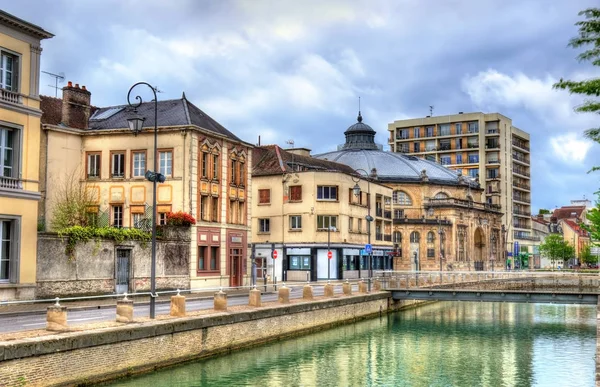 Canal du Trevois a Troyes, Francia — Foto Stock