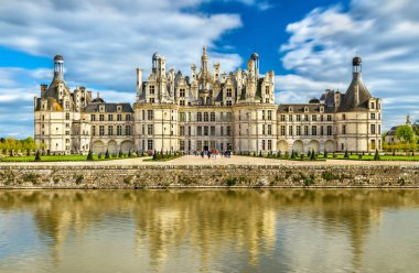 Chateau de Chambord, en büyük kalenin Loire Valley - Fransa