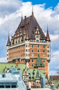 Chateau Frontenac Quebec City, Kanada görünümünü