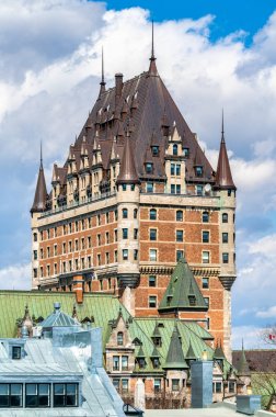 View of Chateau Frontenac in Quebec City, Canada clipart