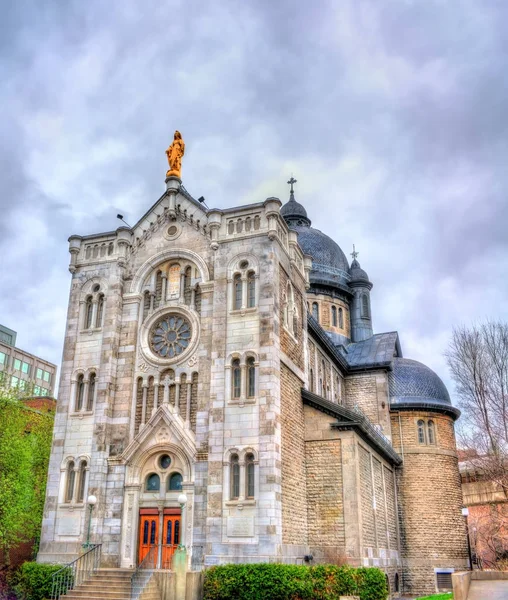 Saint Jacques Kościół parafialny w Montreal, Kanada — Zdjęcie stockowe