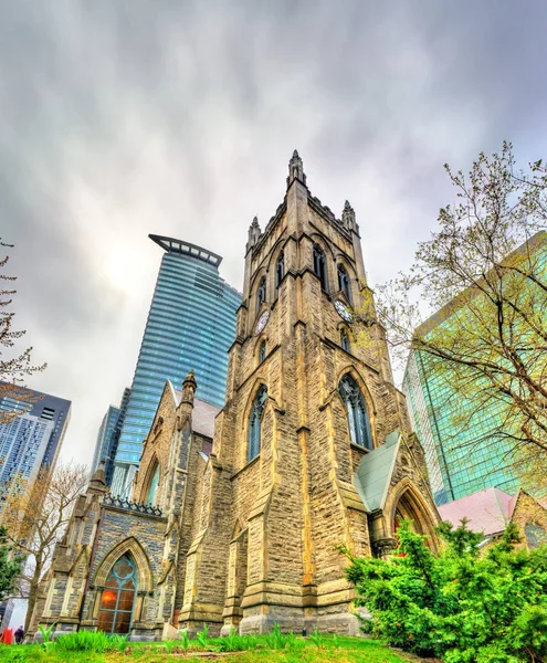 Iglesia Anglicana de St. Georges en Montreal, Canadá — Foto de Stock