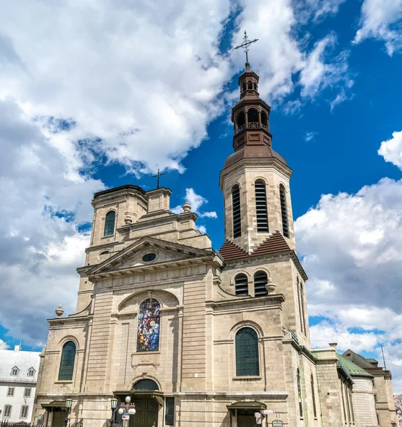 Katedrála-Bazilika Notre-Dame de Quebec v Kanadě — Stock fotografie