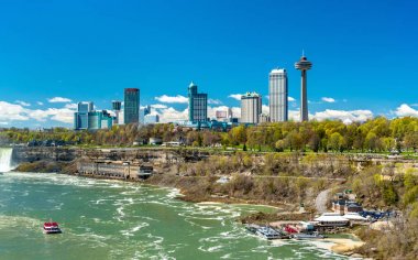 Niagara Falls City Kanada'da manzarası