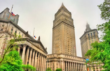 Thurgood Marshall Amerika Birleşik Devletleri Adliye ve New York City'deki Manhattan Belediye Binası