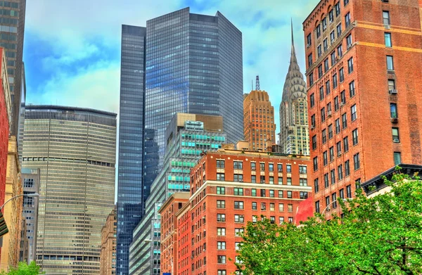 Edificios históricos en Manhattan, Nueva York — Foto de Stock