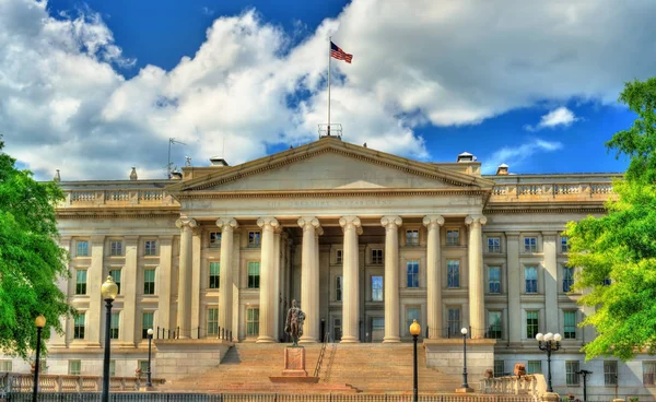 US Departemen Keuangan bangunan di Washington, DC — Stok Foto