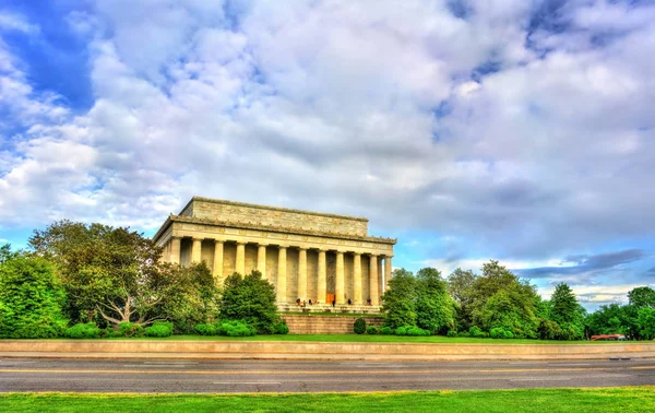 Мемориал Линкольна, американский национальный памятник в Вашингтоне, округ Колумбия . — стоковое фото
