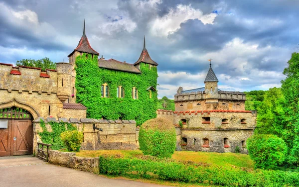 Eingang zur Burg Lichtenstein in Baden-Württemberg — Stockfoto