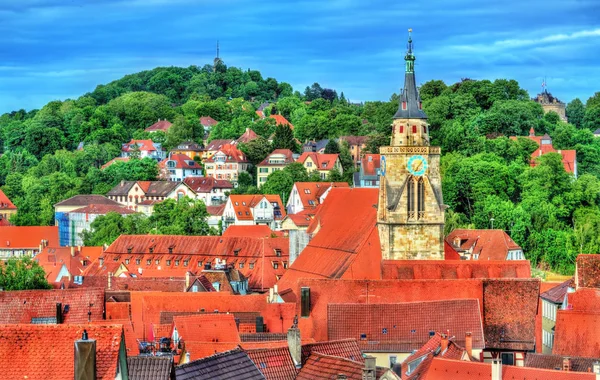 Pohled na historické centrum Tubingen, Bádensko-Württembersko, Německo — Stock fotografie