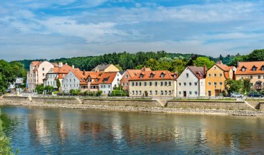 Regensburg Tuna Nehri Almanya ile görünüm