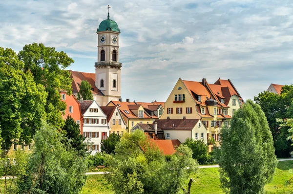 Edificios en el casco antiguo de Ratisbona, Alemania — Foto de Stock