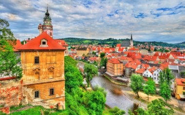 Şehrin Cesky Krumlov, Çek Cumhuriyeti'UNESCO miras görünümü