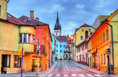 Evlerin eski kasaba Jindrichuv Hradec, Çek Cumhuriyeti