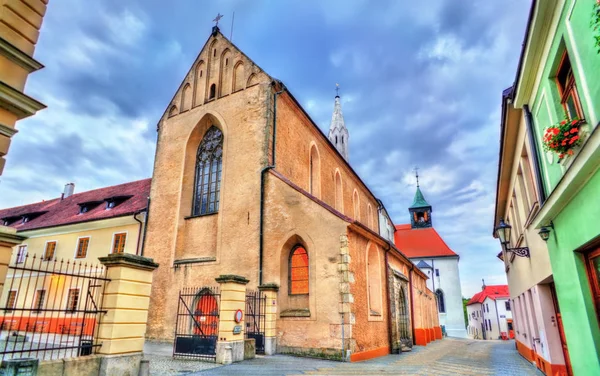 Aziz John Baptist Kilisesi Jindrichuv Hradec, Çek Cumhuriyeti — Stok fotoğraf