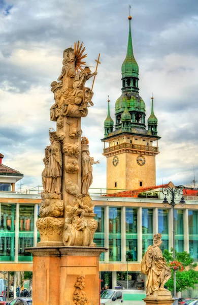 在捷克共和国的布尔诺三位一体圣柱 — 图库照片