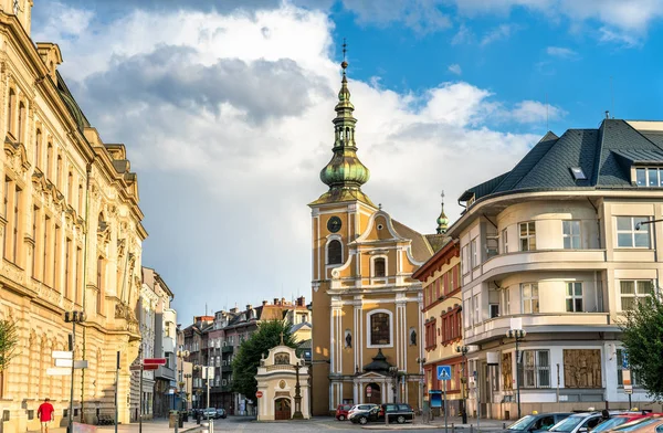 Buildings in the old town of Prerov, Czech Republic — Stock Photo, Image