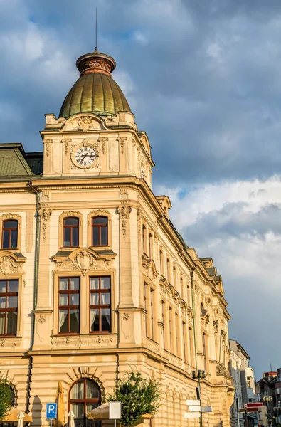 Edificios en el casco antiguo de Prerov, República Checa — Foto de Stock