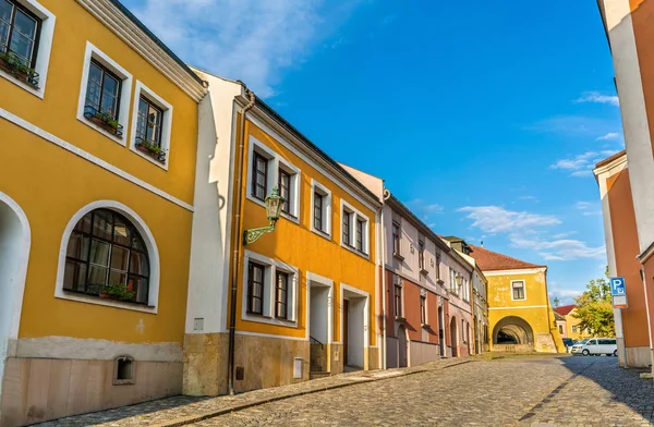 Rakennukset Prerov vanhassakaupungissa, Tsekin tasavalta — kuvapankkivalokuva