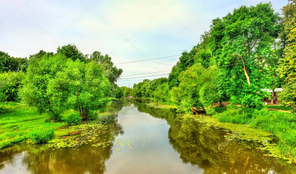 The Trubezh river in Pereslavl-Zalessky - Yaroslavl region, Russia
