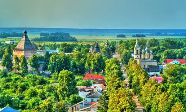 Flygfoto över Suzdal, ett Unesco-världsarv i Ryssland — Stockfoto