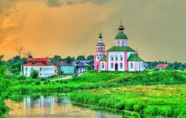 Kilise İlyas Peygamber Kamenka River Suzdal, Rusya