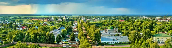 Flygfoto över Suzdal, ett Unesco-världsarv i Ryssland — Stockfoto