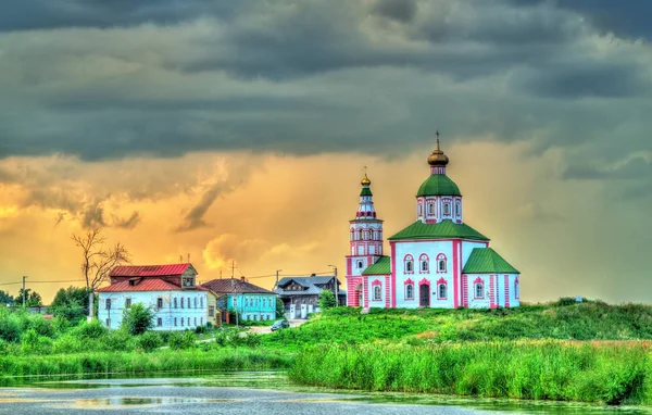 Kilise İlyas Peygamber Kamenka River Suzdal, Rusya — Stok fotoğraf