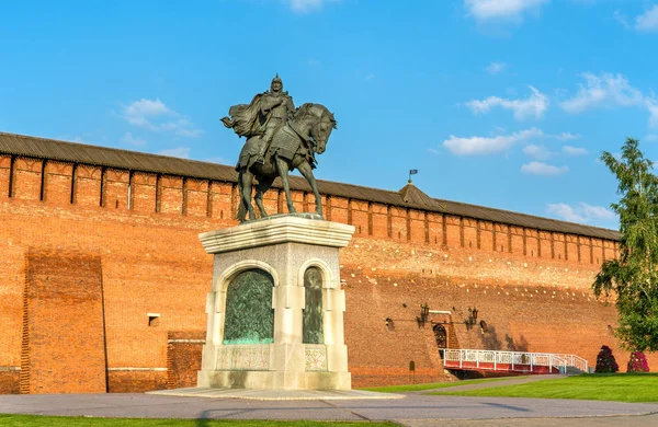 Equestrian monument to Dmitry Donskoy in Kolomna, Moscow Region, Russia — Stock Photo, Image